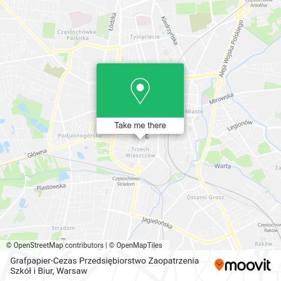 Grafpapier-Cezas Przedsiębiorstwo Zaopatrzenia Szkół i Biur map