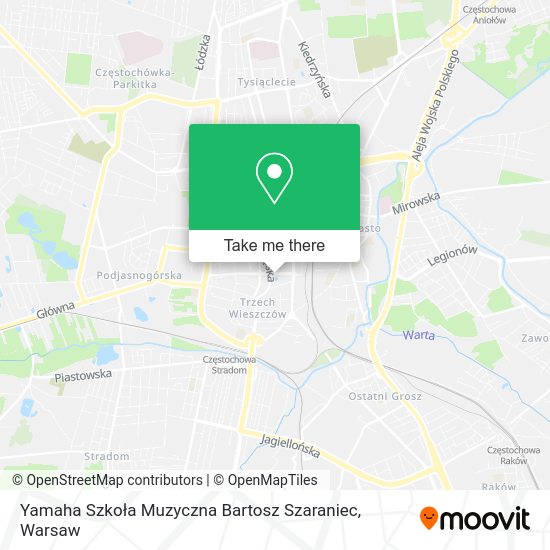 Yamaha Szkoła Muzyczna Bartosz Szaraniec map