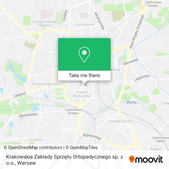 Krakowskie Zakłady Sprzętu Ortopedycznego sp. z o.o. map