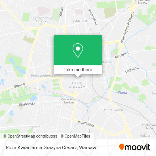 Róża Kwiaciarnia Grażyna Cesarz map