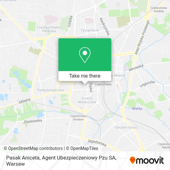 Pasak Aniceta, Agent Ubezpieczeniowy Pzu SA map