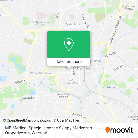 MB Medica. Specjalistyczne Sklepy Medyczno - Otopedyczne map