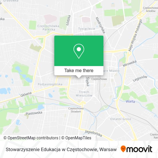 Stowarzyszenie Edukacja w Częstochowie map