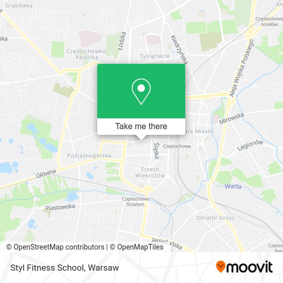 Styl Fitness School map