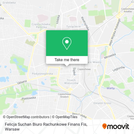 Felicja Suchan Biuro Rachunkowe Finans Fis map