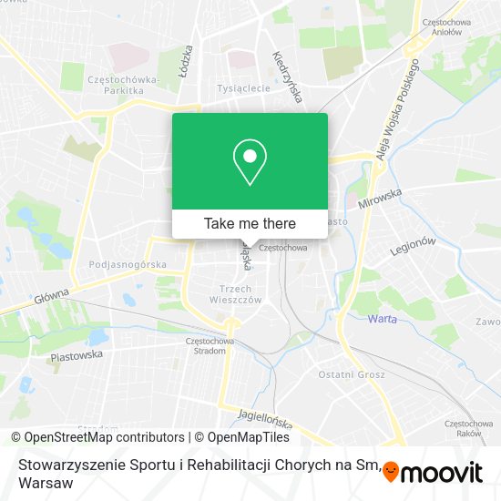 Stowarzyszenie Sportu i Rehabilitacji Chorych na Sm map