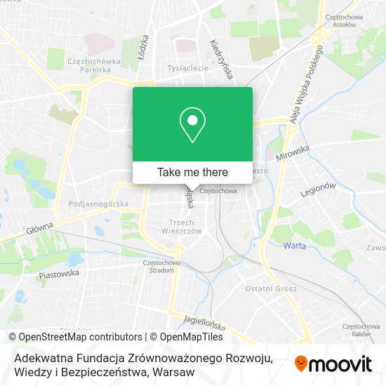 Adekwatna Fundacja Zrównoważonego Rozwoju, Wiedzy i Bezpieczeństwa map