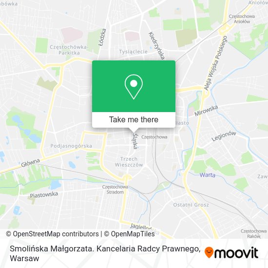 Smolińska Małgorzata. Kancelaria Radcy Prawnego map