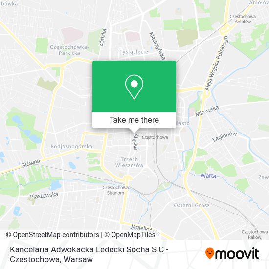 Kancelaria Adwokacka Ledecki Socha S C - Czestochowa map