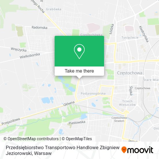 Przedsiębiorstwo Transportowo Handlowe Zbigniew Jeziorowski map