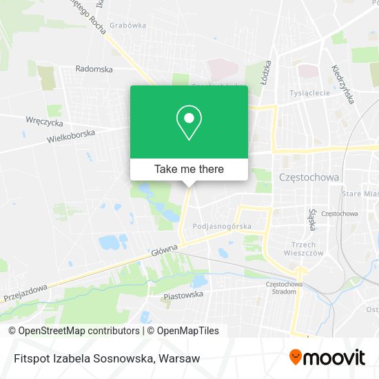 Fitspot Izabela Sosnowska map