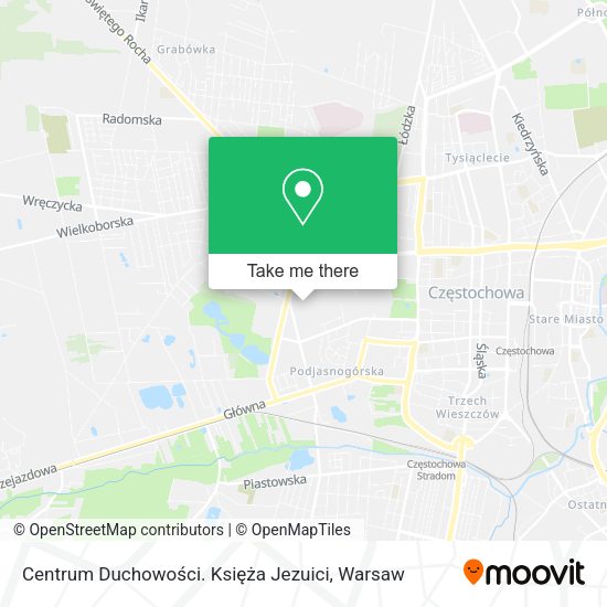 Centrum Duchowości. Księża Jezuici map