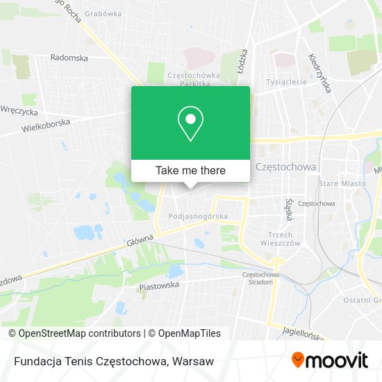 Fundacja Tenis Częstochowa map