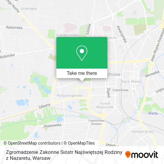 Zgromadzenie Zakonne Sióstr Najświętszej Rodziny z Nazaretu map