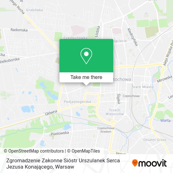 Zgromadzenie Zakonne Sióstr Urszulanek Serca Jezusa Konającego map