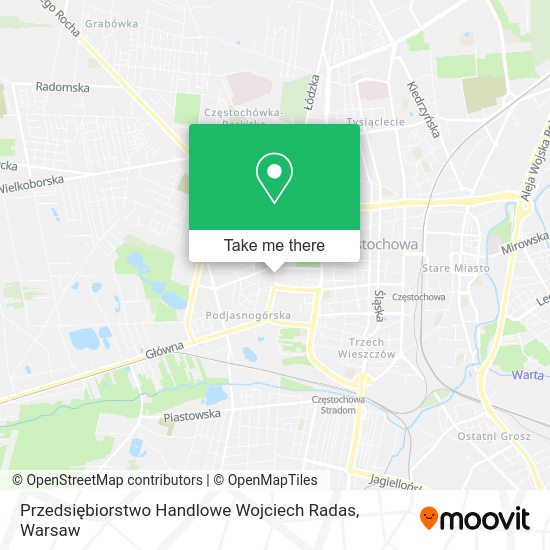 Przedsiębiorstwo Handlowe Wojciech Radas map