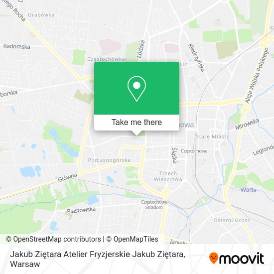 Jakub Ziętara Atelier Fryzjerskie Jakub Ziętara map