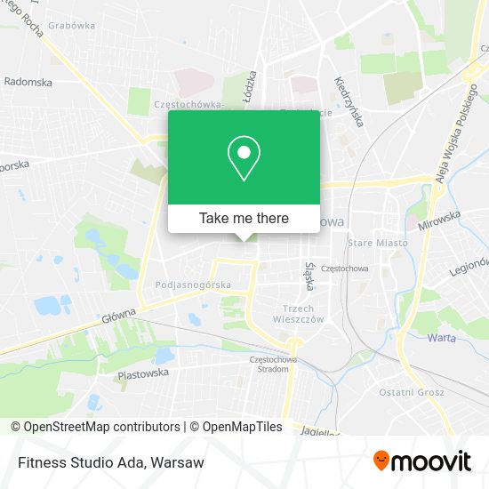 Fitness Studio Ada map