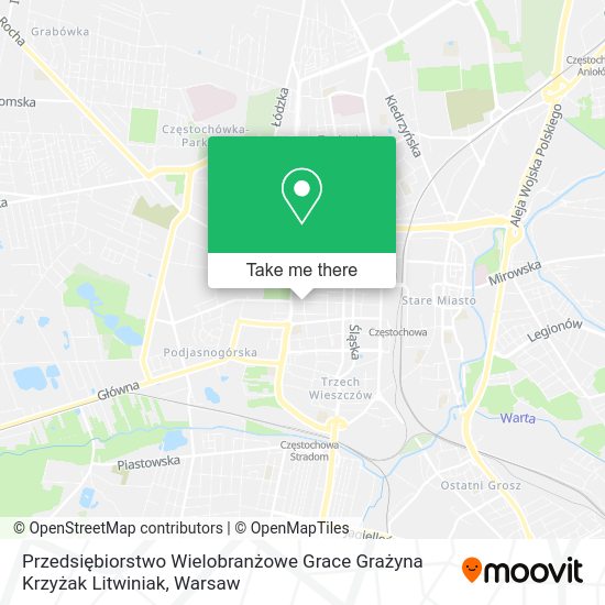 Przedsiębiorstwo Wielobranżowe Grace Grażyna Krzyżak Litwiniak map