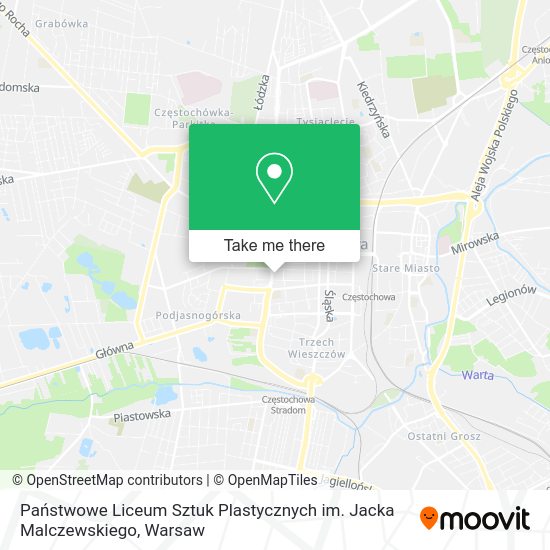 Państwowe Liceum Sztuk Plastycznych im. Jacka Malczewskiego map