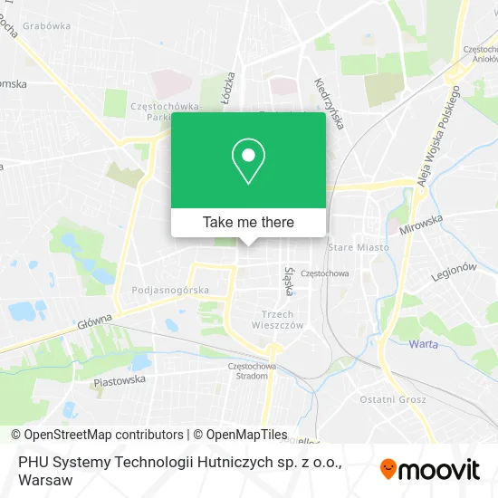 Карта PHU Systemy Technologii Hutniczych sp. z o.o.