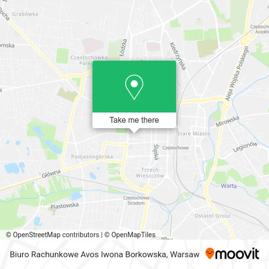 Карта Biuro Rachunkowe Avos Iwona Borkowska