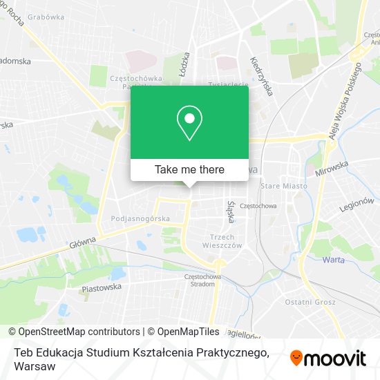 Teb Edukacja Studium Kształcenia Praktycznego map