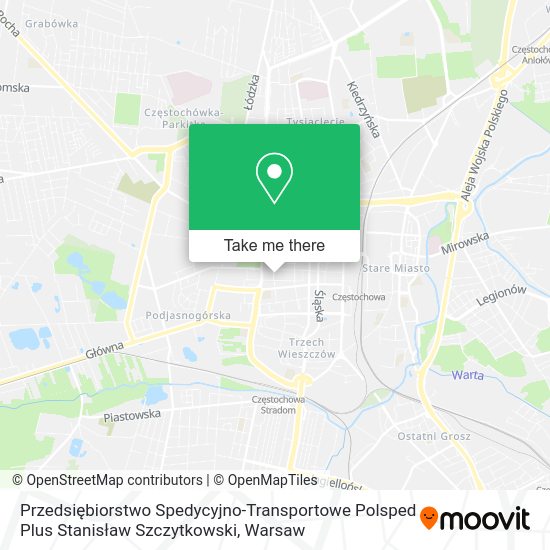 Przedsiębiorstwo Spedycyjno-Transportowe Polsped Plus Stanisław Szczytkowski map