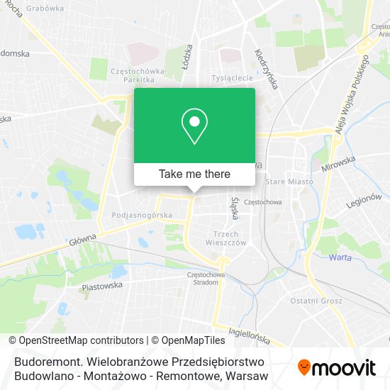 Budoremont. Wielobranżowe Przedsiębiorstwo Budowlano - Montażowo - Remontowe map