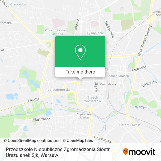 Przedszkole Niepubliczne Zgromadzenia Sióstr Urszulanek Sjk map