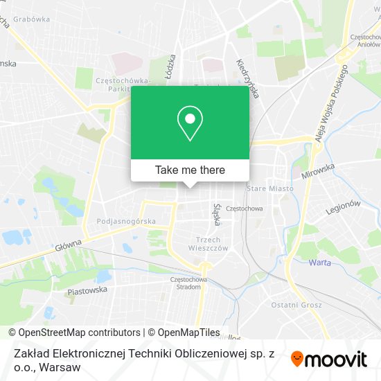 Zakład Elektronicznej Techniki Obliczeniowej sp. z o.o. map