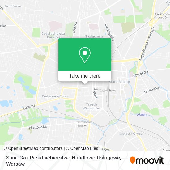 Sanit-Gaz Przedsiębiorstwo Handlowo-Usługowe map