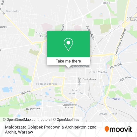 Małgorzata Gołąbek Pracownia Architektoniczna Archit map