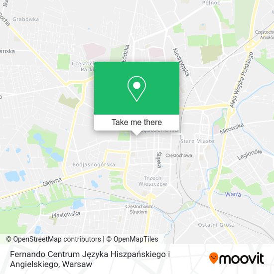 Fernando Centrum Języka Hiszpańskiego i Angielskiego map