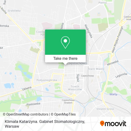 Klimala Katarzyna. Gabinet Stomatologiczny map