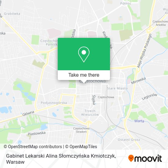 Gabinet Lekarski Alina Słomczyńska Kmiotczyk map