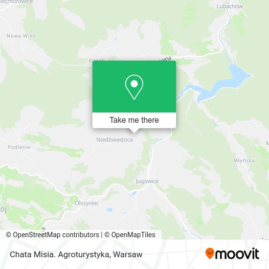 Chata Misia. Agroturystyka map