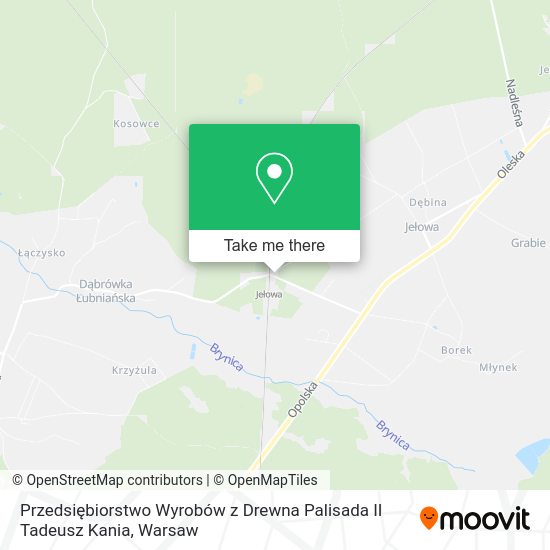 Карта Przedsiębiorstwo Wyrobów z Drewna Palisada II Tadeusz Kania