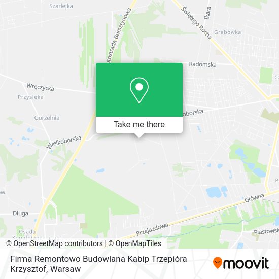 Firma Remontowo Budowlana Kabip Trzepióra Krzysztof map