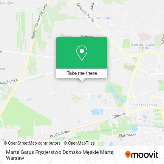 Marta Garus Fryzjerstwo Damsko-Męskie Marta map