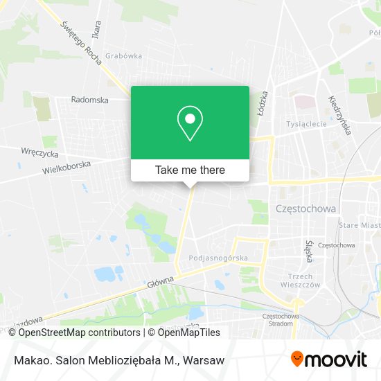 Makao. Salon Meblioziębała M. map