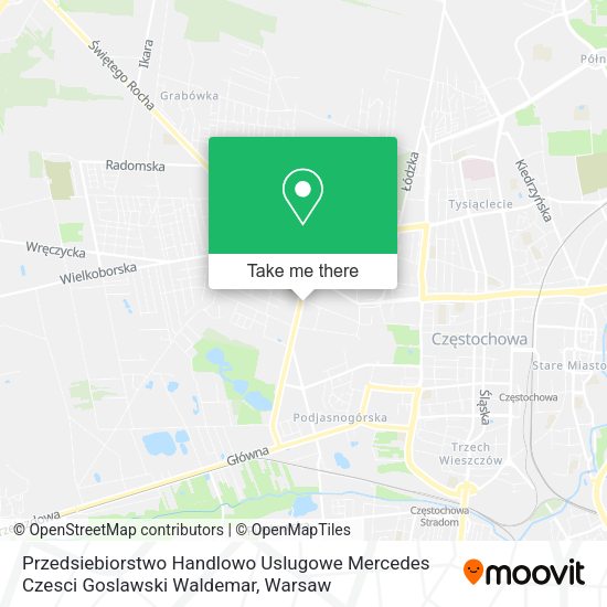 Przedsiebiorstwo Handlowo Uslugowe Mercedes Czesci Goslawski Waldemar map