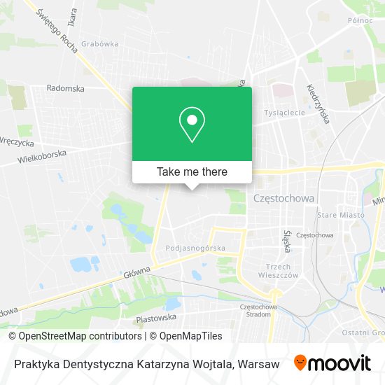 Praktyka Dentystyczna Katarzyna Wojtala map