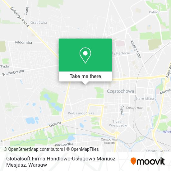 Globalsoft Firma Handlowo-Usługowa Mariusz Mesjasz map