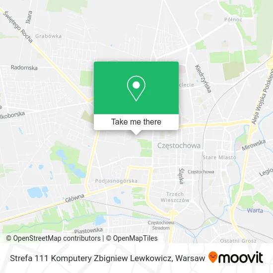 Карта Strefa 111 Komputery Zbigniew Lewkowicz