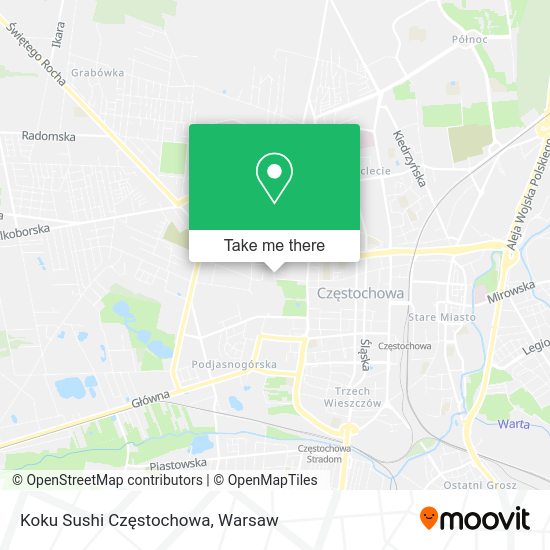 Koku Sushi Częstochowa map