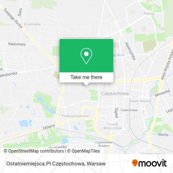 Ostatniemiejsca.Pl Częstochowa map