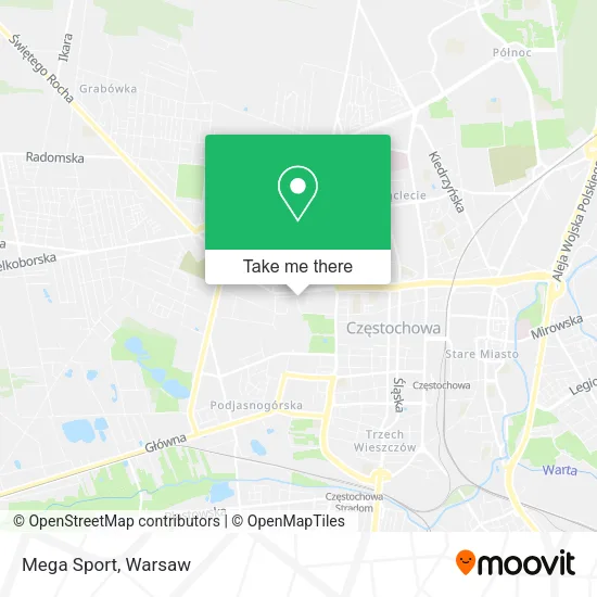 Карта Mega Sport