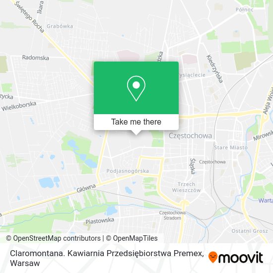 Claromontana. Kawiarnia Przedsiębiorstwa Premex map