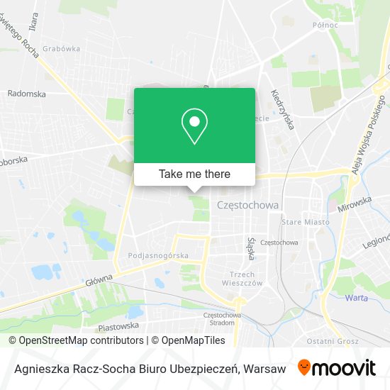 Agnieszka Racz-Socha Biuro Ubezpieczeń map